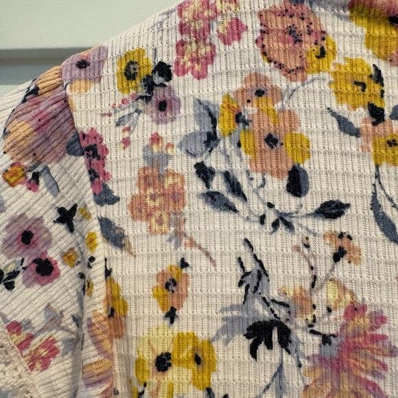 Festival Fairy Crop Top Size Medium Peasant Bloom Coquette Flutter Sleeve Lace - Picture 9 of 12